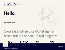 Tablet Screenshot of credia.co.uk